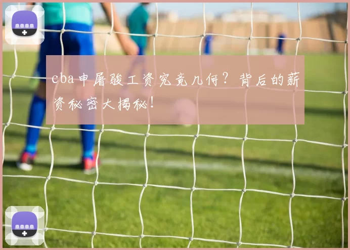 cba申屠骏工资究竟几何?背后的薪资秘密大揭秘!