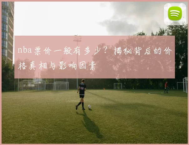 nba票价一般有多少？揭秘背后的价格真相与影响因素
